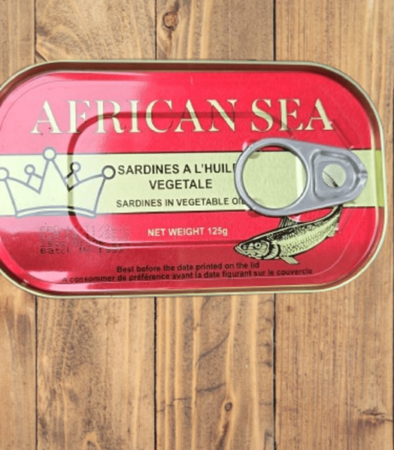 African sea sardines in vegetable oil 125g