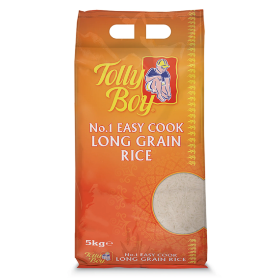 Tolly boy easy cook long grain rice 5 kg