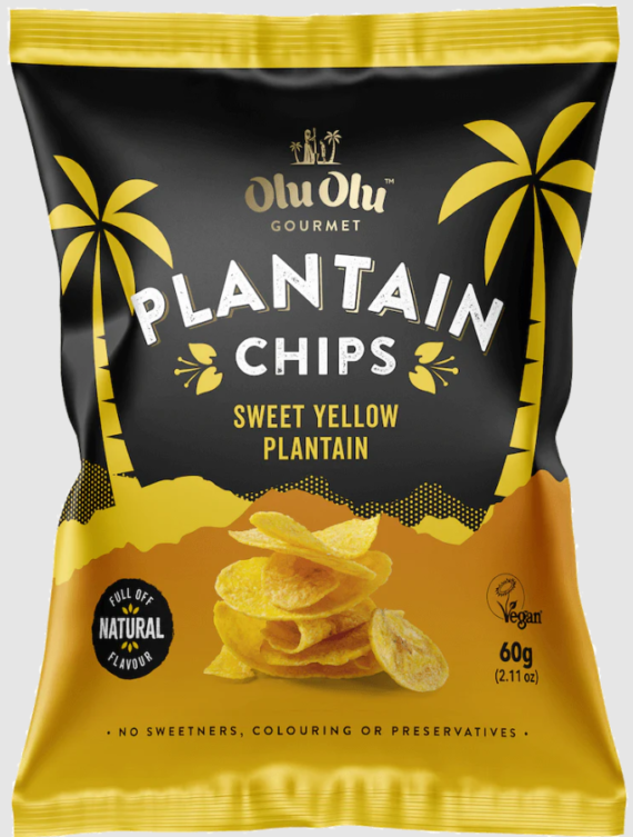 Olu olu plaintain chips sweet 60g